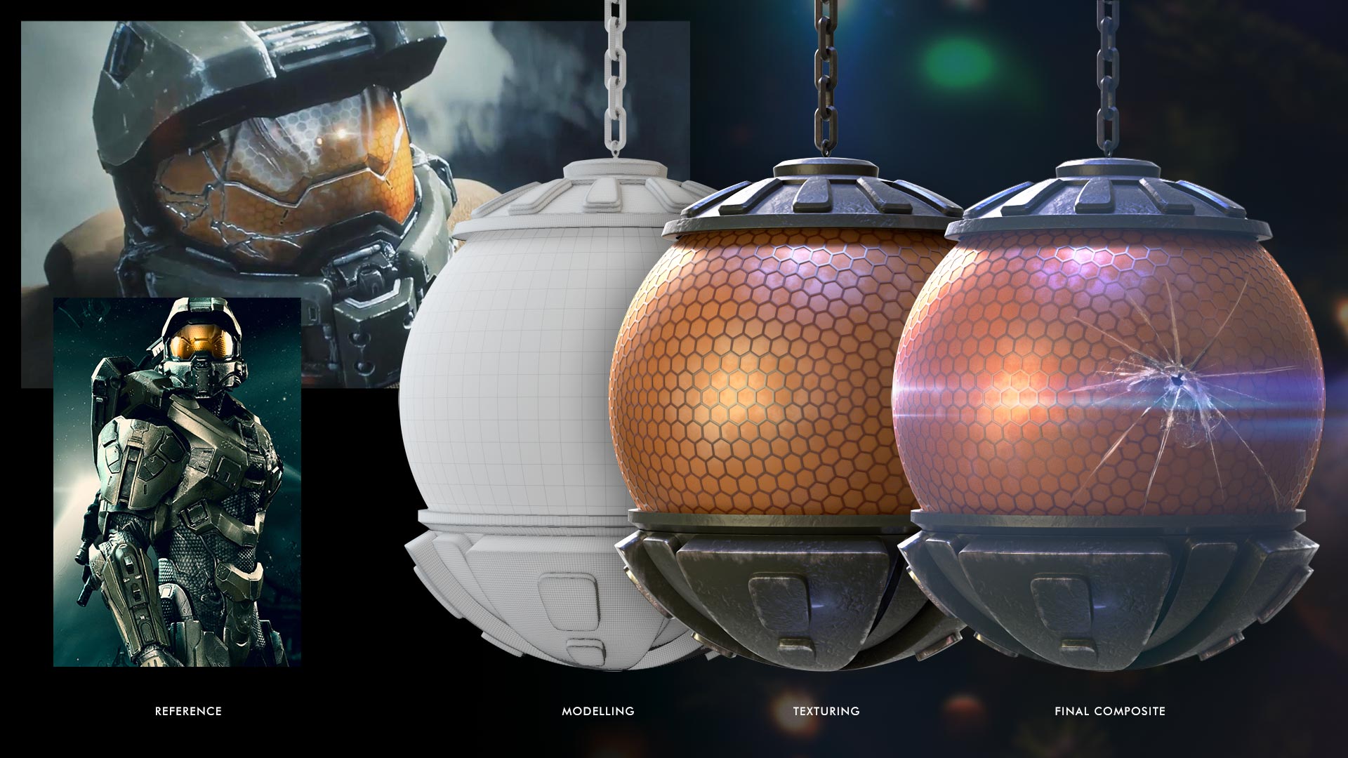 The 3D modelling process of the babubles